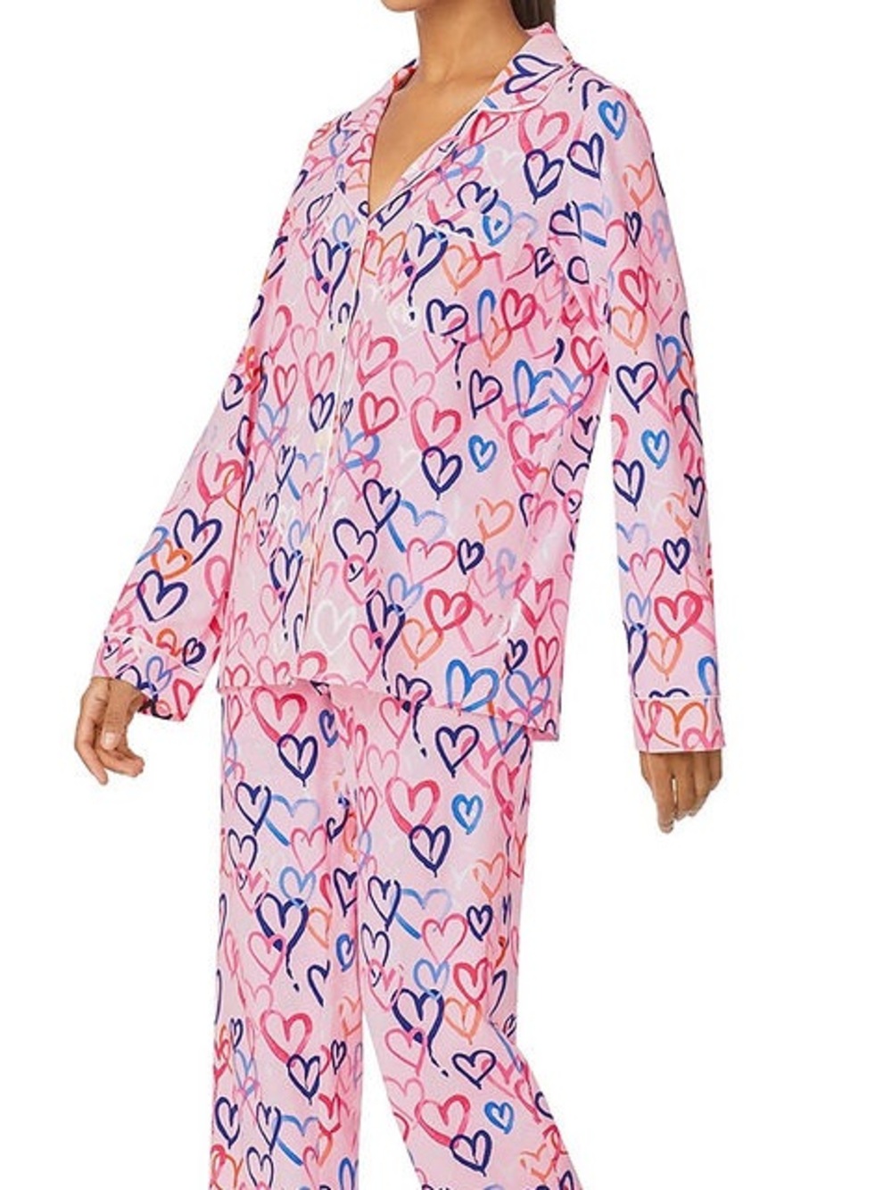 BedHead Pink Heart-Print Women's Pajama Set